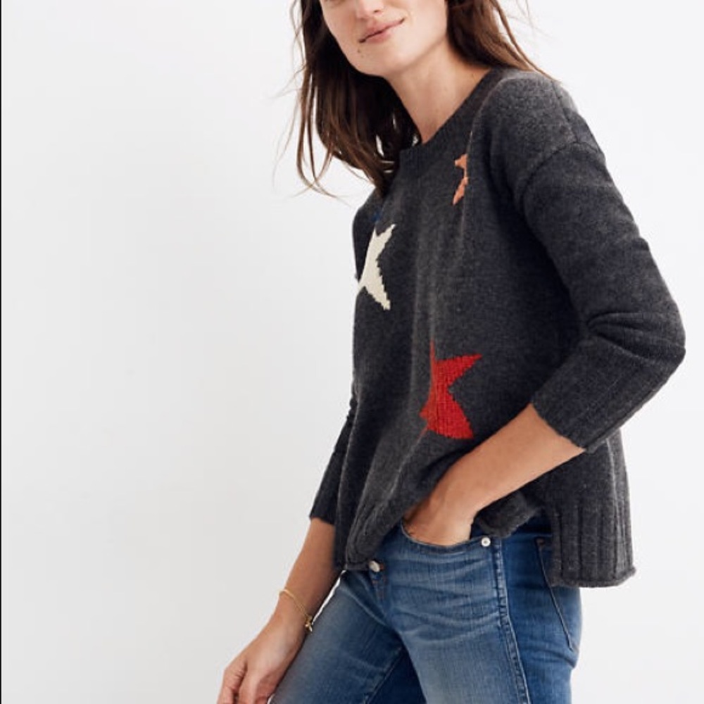 Madewell starry night star sweater XXS